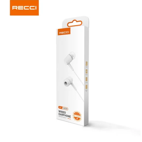 اشترِ سماعة Recci REP-L06 السلكية بمصر. صوت نقي بحجم 10 مم، كابل TPE متين بطول 1.2 متر، ومنفذ 3.5 مم بأفضل سعر. استمتع بمكالماتك وموسيقاك!