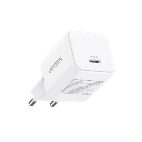 اشترِ شاحن يوجرين UGREEN X512 GaN بقوة 20 واط بمصر. شاحن تايب سي مدمج مع كابل 1 متر لحماية بطارية الآيفون والأندرويد بأفضل سعر.