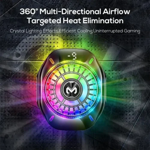 اشتري مبرد هواتف MEMO CX19 بقدرة تبريد جليدية أشباه موصلات وشاشة حرارة وإضاءة RGB وتثبيت مغناطيسي + كليب. أفضل مبرد للجيمينج بسعر ممتاز وتوصيل سريع في مصر.