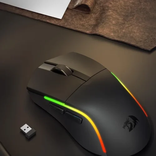 اشتري ماوس Redragon M816-STD DEICIDE الثلاثي التوصيل بأفضل سعر في مصر. وزن خفيف 61g وسنسور PAW3311 حتى 24,000DPI وشحن يدوم حتى 200 ساعة.