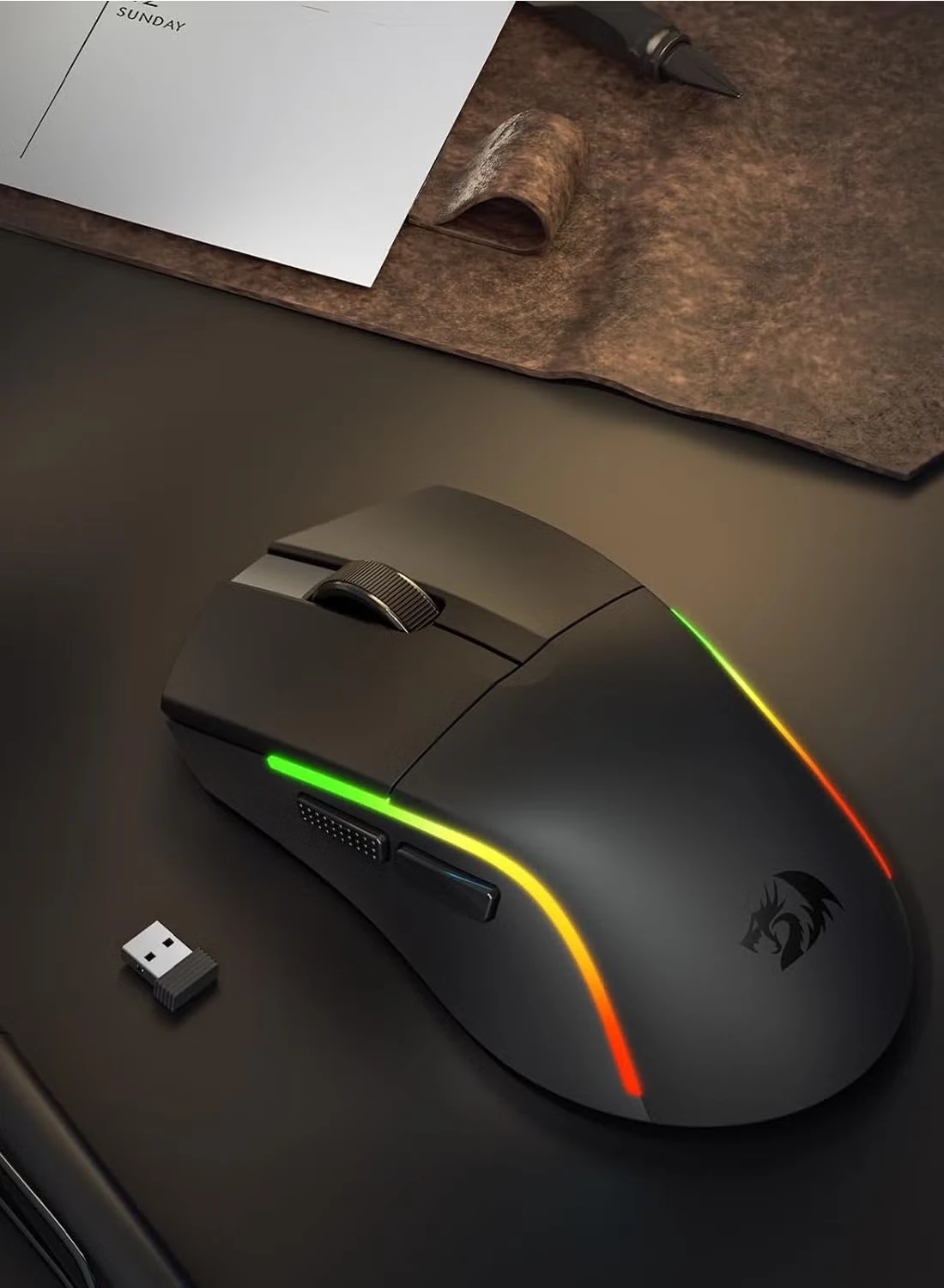 Redragon M816-STD DEICIDE STANDARD Wireless Gaming Mouse PAW3311 Optical Sensor 24,000 DPI 61g Ultra-Lightweight ماوس جيمنج ريدراجون وايرلس خفيف الوزن مستشعر ٢٤٠٠٠ دي بي آي 6 اشتري ماوس Redragon M816-STD DEICIDE الثلاثي التوصيل بأفضل سعر في مصر. وزن خفيف 61g وسنسور PAW3311 حتى 24,000DPI وشحن يدوم حتى 200 ساعة.