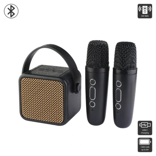 اشترِ سماعة كاريوكي Kisonli G23 بـ 2 ميكروفون وايرلس وبطارية 1500mAh بمصر. دعم Bluetooth وType-C ومؤثرات صوتية ممتعة بأفضل سعر من KCS Store.