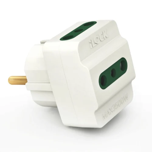 اشتري مشترك حائطي iLock no.5005 بـ 3 مخارج بقدرة 3500W وخامات مقاومة للحريق وحماية للأطفال. أفضل مشترك كهرباء حائطي بسعر مميز وتوصيل سريع في مصر.