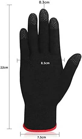 Memory Anti-Sweat Breathable Lightweight Seamless Touch Screen Gaming Gloves قفازات العاب للموبايل حساسة للغاية مضادة للعرق ومسامي خفيفة الوزن 2 احترافية كاملة في PUBG و COD Mobile مع قفازات الألعاب الكاملة (Full-Hand Gaming Gloves) المضادة للعرق والزيت. تصميم مسامي مرن بحساسية لمس عالية. اطلبها الآن بأفضل سعر في مصر من متجرنا!