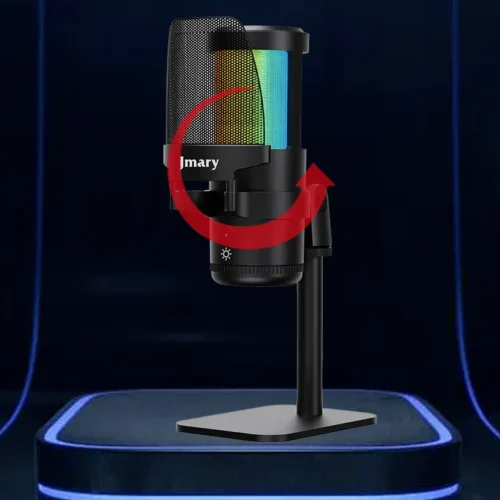 اشترِ مايكروفون Jmary MC-PW13 بمصر. مايك USB بـ عزل ضوضاء، نمط Cardioid، إضاءة RGB، وزيرو لاج Zero Latency للبث والألعاب بأفضل سعر من KCS Store.