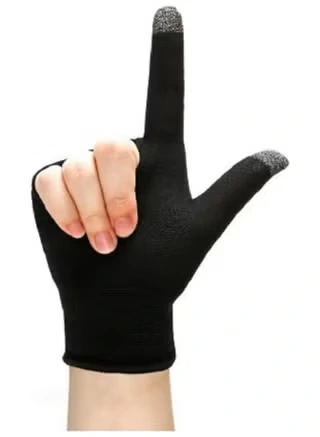 MEMO GG02 Carbon Fiber Two-Finger High Sensitivity Touch Breathable Sweat-Proof Professional Gaming Glove قفاز صوابع ببجي ضد التعرق و الانزلاق لمحترفي ببجي موبايل 6 اشتري قفازات الألعاب MEMO GG02 المصنوعة من ألياف الكربون ضد التعرق والانزلاق. استجابة فائقة بدون تأخير لألعاب PUBG وCoD بسعر ممتاز في مصر.