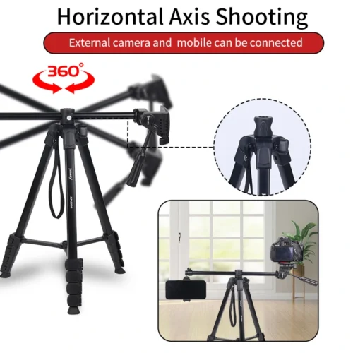 اشترِ تريبود Jmary KP-2209 بمصر. تصوير أفقي Horizontal Axis، زاوية 360 درجة، ارتفاع حتى 173 سم مع حامل موبايل بأفضل سعر من KCS Store.
