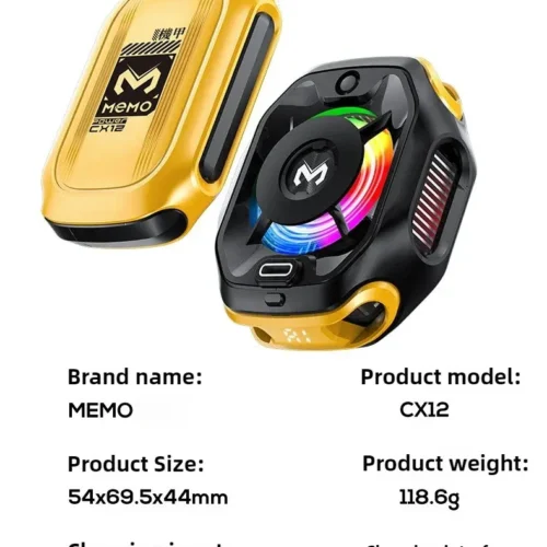 اشتري مبرد هواتف MEMO CX12 المغناطيسي ببطارية 2000mAh وشاشة حرارة ذكية وتبريد أشباه موصلات TEC. أفضل مبرد للجيمينج بسعر ممتاز من KCS Store.