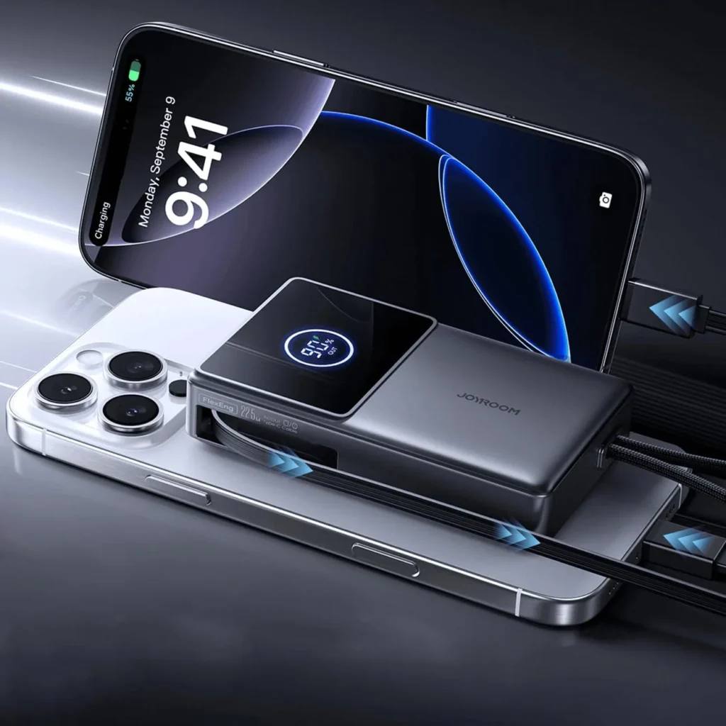 اشترِ باور بنك Joyroom JR-PR1 الأصلي 10000mAh بقدرة 22.5W بمصر. مزود بكابل Type-C قابل للسحب وشاشة ديجيتال وشحن سريع بأفضل سعر من KCS Store.