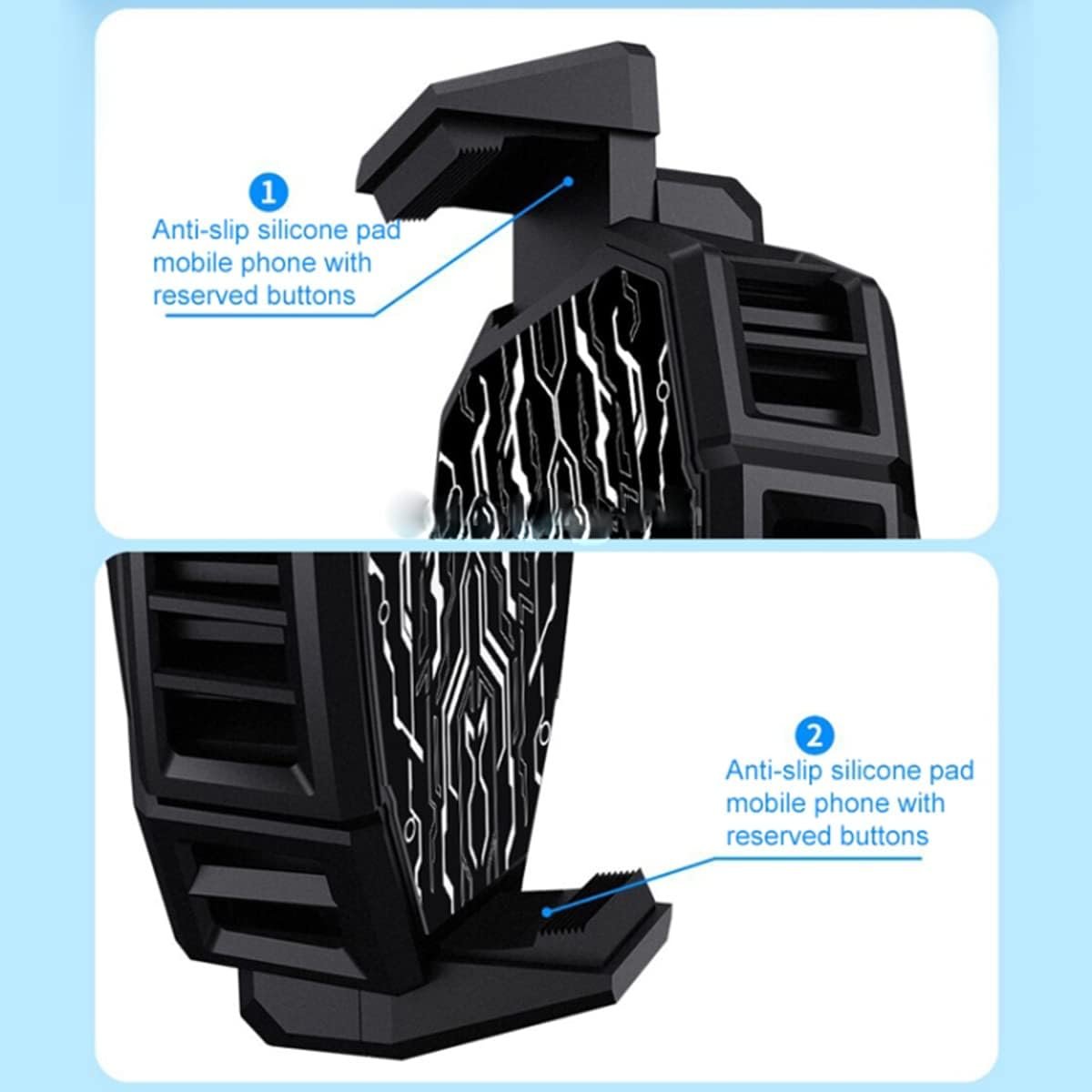 MEMO DL05 Phone Cooler Cellphone Radiator with Dual Semi-Conductor Cooling Chip مبرد موبايل و هواتف محمولة بشريحة تبريد و شاشة لعرض الحرارة 14 اشتري مبرد هواتف MEMO DL05 للتبريد السريع بشريحة سيمي كونداكتور وشاشة عرض الحرارة وإضاءة RGB. أفضل مبرد موبايل أندرويد وآيفون بأفضل سعر في مصر.