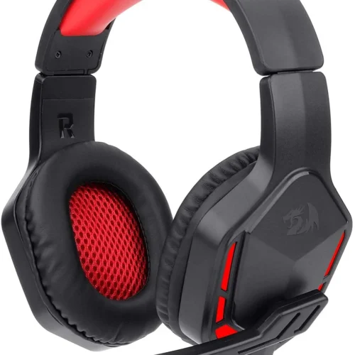 اشتري سماعة Redragon H220 THEMIS الجيمنج بمحركات 50mm وصوت ستيريو نقي. سماعة خفيفة ومريحة مع مايك مدمج وإضاءة Red LED بأفضل سعر في مصر.