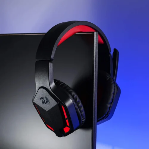 اشتري سماعة Redragon H220 THEMIS الجيمنج بمحركات 50mm وصوت ستيريو نقي. سماعة خفيفة ومريحة مع مايك مدمج وإضاءة Red LED بأفضل سعر في مصر.