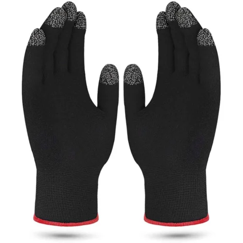 احترافية كاملة في PUBG و COD Mobile مع قفازات الألعاب الكاملة (Full-Hand Gaming Gloves) المضادة للعرق والزيت. تصميم مسامي مرن بحساسية لمس عالية. اطلبها الآن بأفضل سعر في مصر من متجرنا!