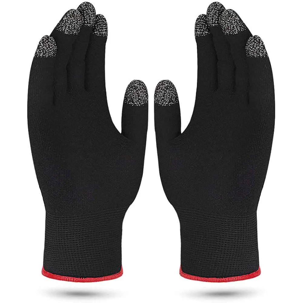 Memory Anti-Sweat Breathable Lightweight Seamless Touch Screen Gaming Gloves قفازات العاب للموبايل حساسة للغاية مضادة للعرق ومسامي خفيفة الوزن 1 احترافية كاملة في PUBG و COD Mobile مع قفازات الألعاب الكاملة (Full-Hand Gaming Gloves) المضادة للعرق والزيت. تصميم مسامي مرن بحساسية لمس عالية. اطلبها الآن بأفضل سعر في مصر من متجرنا!