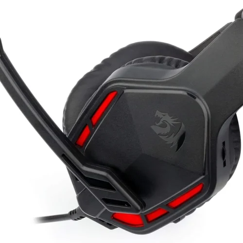 اشتري سماعة Redragon H220 THEMIS الجيمنج بمحركات 50mm وصوت ستيريو نقي. سماعة خفيفة ومريحة مع مايك مدمج وإضاءة Red LED بأفضل سعر في مصر.