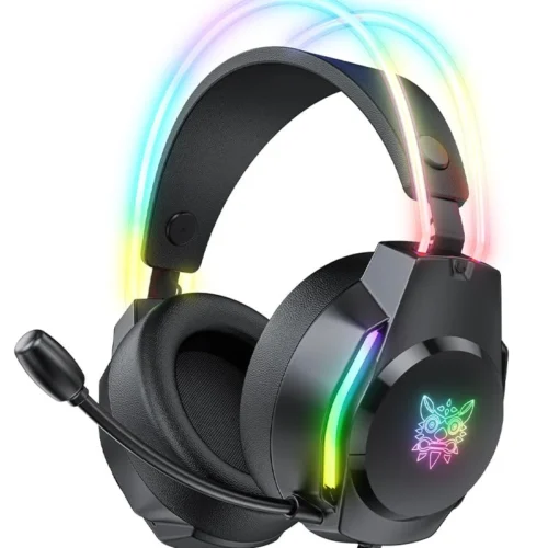 اشتري هيدفون Onikuma X26 الجيمنج بمحركات 50mm ومايك عازل للضوضاء وإضاءة RGB. السماعة المثالية للـ PC والكونسول بأفضل سعر في مصر مع توصيل سريع.