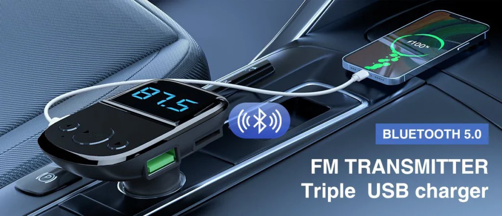 LDNIO C706Q Bluetooth 5.0 Player Car 25W USB-A Car Charger مشغل بلوتوث للسيارة مزود بشاحن سريع للموبايل بقدرة ٢٥ واط 6 Bluetooth 5.0 FM Transmitter & Fast Car Charger