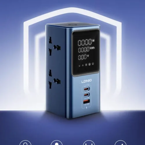 اشترِ مشترك LDNIO SC2 شاحن 45W بمصر. مقابس AC عالمية و3 منافذ USB/C وشاشة رقمية ليد لمراقبة الطاقة وسعة 2500W بأفضل سعر من KCS Store.