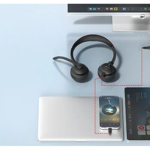 اشتري سماعة Onikuma X37 الاحترافية للمكاتب والدراسة بـ USB/Type-C ومايك عازل للضوضاء. أفضل سماعة للمكالمات والاجتماعات بأفضل سعر في مصر.