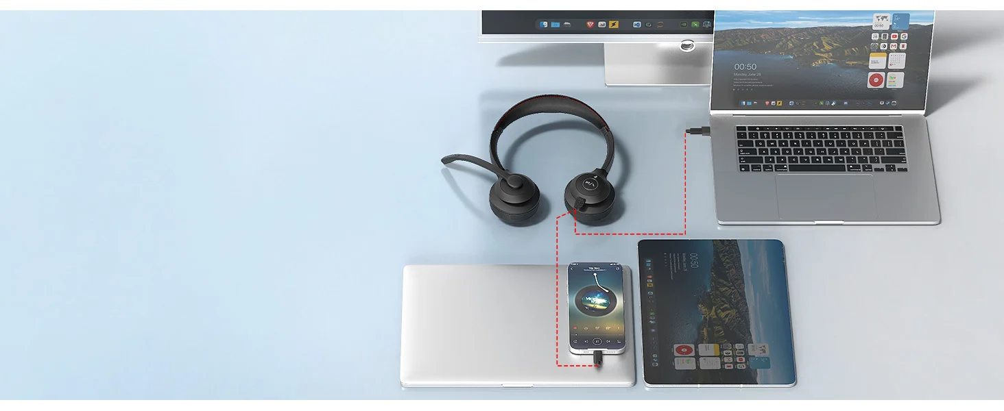ONIKUMA X37 Wired Professional Noise Cancelling Headphone Type-C to USB HD Audio For Office سماعة هيدفون إحترافي بمايك يدعم تقنية عزل الضوضاء لإستعمال المكاتب و الدراسة 4 اشتري سماعة Onikuma X37 الاحترافية للمكاتب والدراسة بـ USB/Type-C ومايك عازل للضوضاء. أفضل سماعة للمكالمات والاجتماعات بأفضل سعر في مصر.