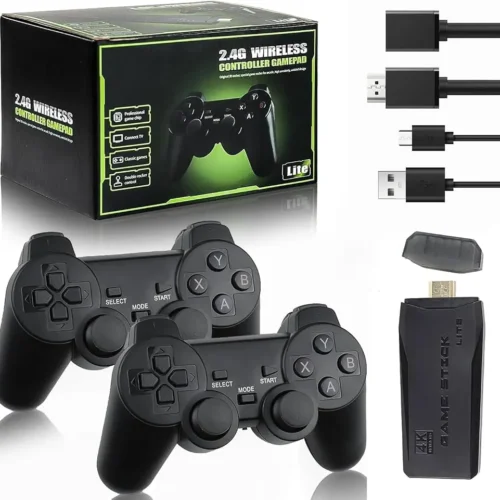 اشتري جهاز الألعاب المريح M8 Lite Game Stick بدقة 4K مع ذراعين بلايستيشن وايرلس ومساحة 16GB. استرجع ذكريات ألعاب PS1، Atari، وSega بأفضل سعر وأعلى توفير في مصر!