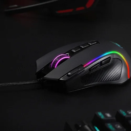 اشترِ ماوس الجيمينج Redragon M612 Predator بأفضل سعر في مصر. 11 زرار برمج، مستشعر 8000 DPI، وإضاءة RGB احترافية لأداء ألعاب مثالي.