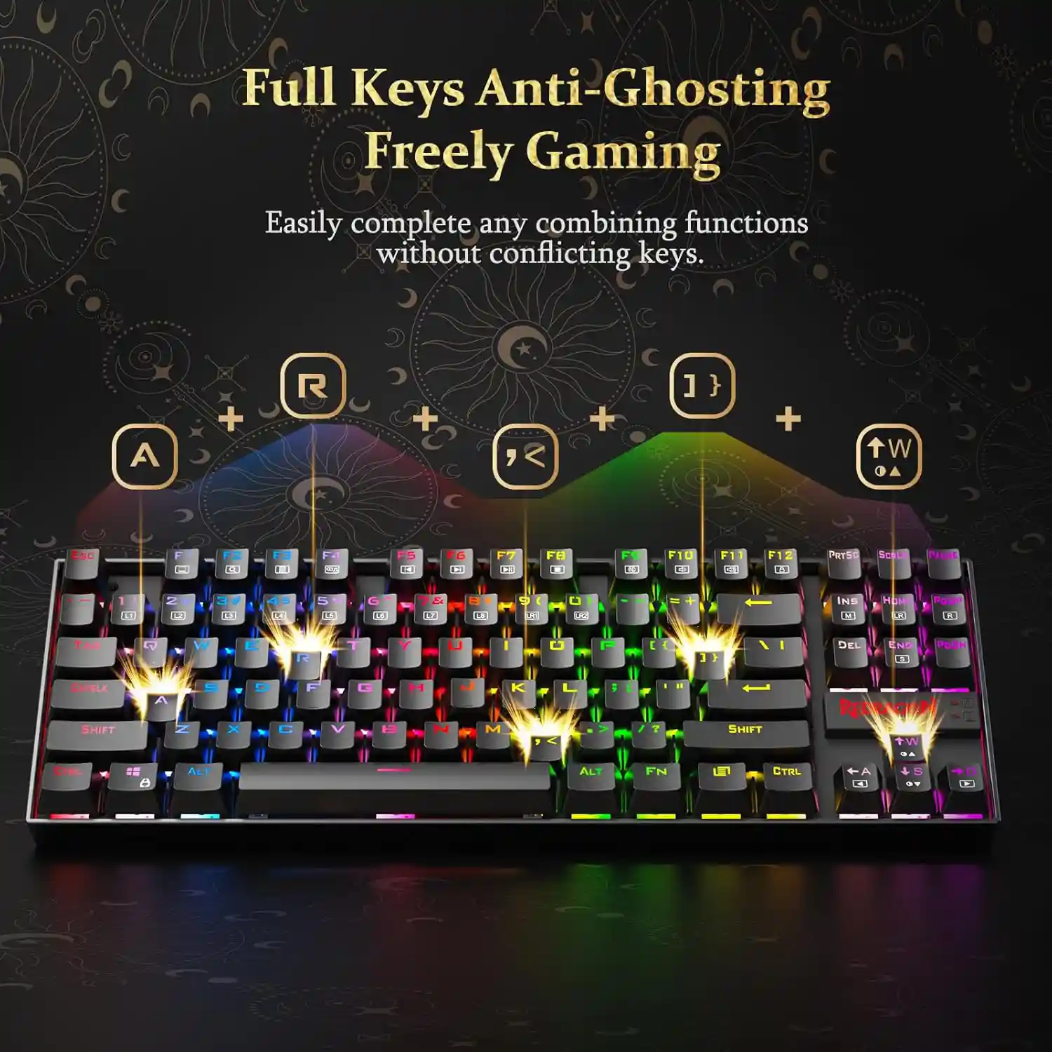 Redragon Kumara Rainbow K552E 60% Wired Mechanical Gaming Keyboard Blue Switch كيبورد جيمنج ميكانيكال بلو سويتش مقاس ٦٠% 7 اشتري كيبورد Redragon Kumara K552E الميكانيكال ببلو سويتش ودعم اللغة العربية بأفضل سعر في مصر. تصميم TKL متين مع إضاءة Rainbow رائعة للجيمينج.