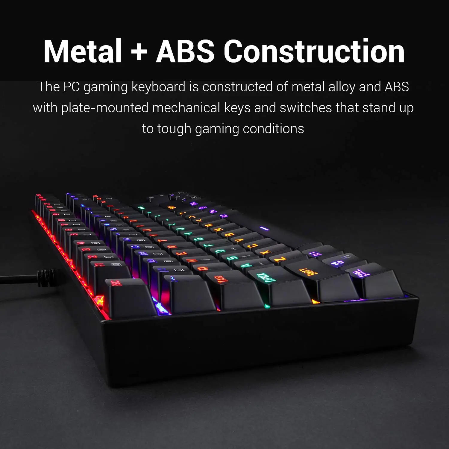 Redragon Kumara Rainbow K552E 60% Wired Mechanical Gaming Keyboard Blue Switch كيبورد جيمنج ميكانيكال بلو سويتش مقاس ٦٠% 5 اشتري كيبورد Redragon Kumara K552E الميكانيكال ببلو سويتش ودعم اللغة العربية بأفضل سعر في مصر. تصميم TKL متين مع إضاءة Rainbow رائعة للجيمينج.
