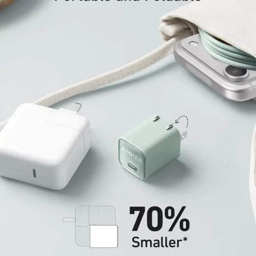 اشترِ شاحن Anker Zolo 30W GaN بمصر. شواحن انكر أصلية مع كابل Type-C لشحن آيفون وسامسونج بسرعة وأمان مع ضمان الأصالة بالسيريال من KCS Store.