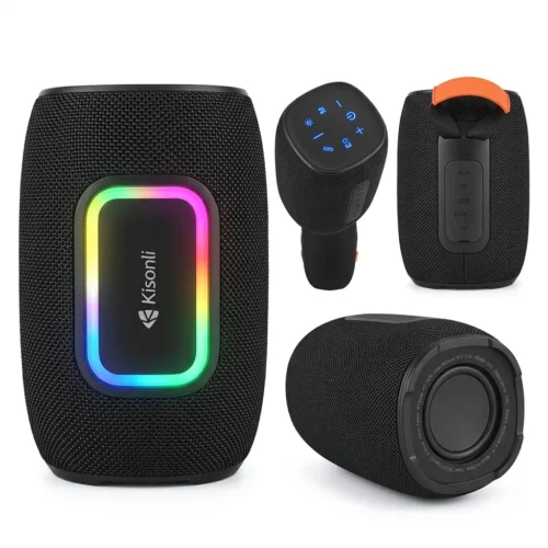 اشترِ سماعة بلوتوث Kisonli Q30 Smart RGB بمصر. صب ووفر وايرلس 30W، بطارية شحن، صوت Heavy Bass وإضاءة RGB بأفضل سعر من KCS Store.