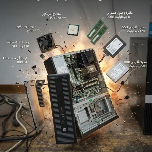 اشتري كمبيوتر HP EliteDesk 800 G1 استيراد بحالة الزيرو معالج i5 وهارد SSD+HDD. أفضل سعر كيسة اوريجنال في مصر مع توصيل سريع للباب.
