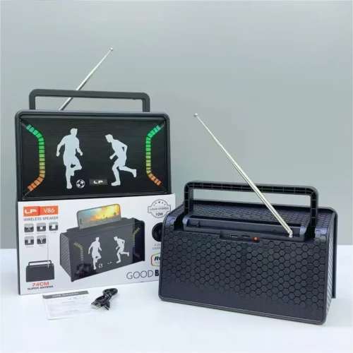 اشترِ سماعة صب LP-V86 MINI RGB الأصلية بمصر. صوت ستيريو قوي، إضاءة RGB مبهجة، بطارية 1800mAh ودعم USB وTF Card بأفضل سعر من KCS Store.