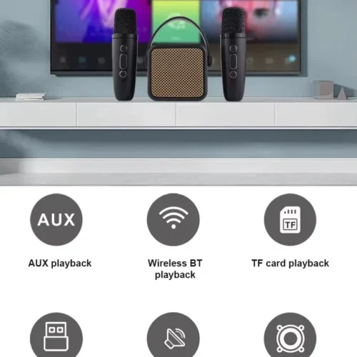 اشترِ سماعة كاريوكي Kisonli G23 بـ 2 ميكروفون وايرلس وبطارية 1500mAh بمصر. دعم Bluetooth وType-C ومؤثرات صوتية ممتعة بأفضل سعر من KCS Store.