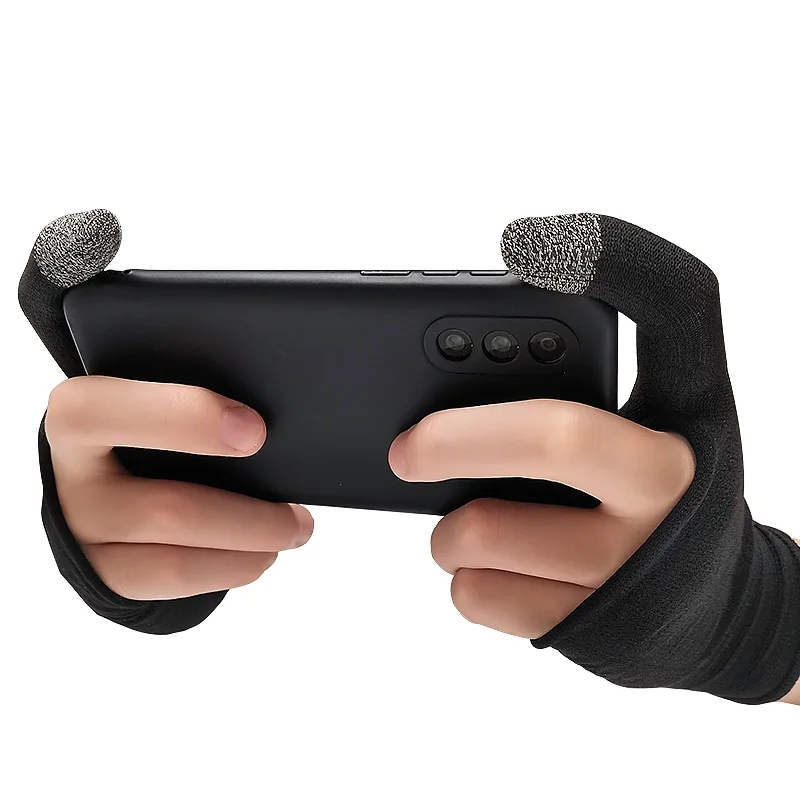 MEMO GG02 Carbon Fiber Two-Finger High Sensitivity Touch Breathable Sweat-Proof Professional Gaming Glove قفاز صوابع ببجي ضد التعرق و الانزلاق لمحترفي ببجي موبايل 3 اشتري قفازات الألعاب MEMO GG02 المصنوعة من ألياف الكربون ضد التعرق والانزلاق. استجابة فائقة بدون تأخير لألعاب PUBG وCoD بسعر ممتاز في مصر.