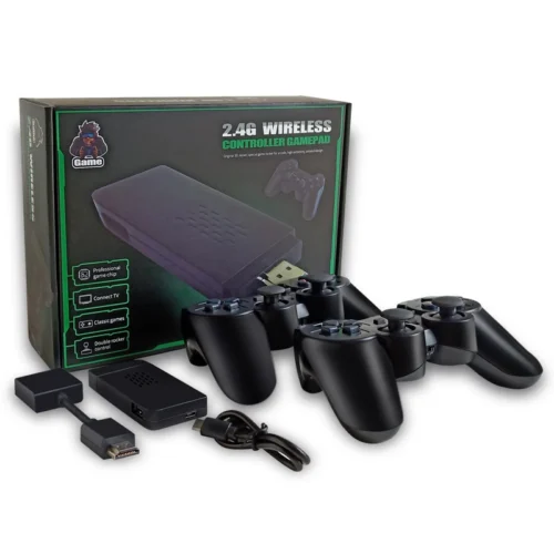 اشتري جهاز الألعاب المريح M8 Lite Game Stick بدقة 4K مع ذراعين بلايستيشن وايرلس ومساحة 16GB. استرجع ذكريات ألعاب PS1، Atari، وSega بأفضل سعر وأعلى توفير في مصر!