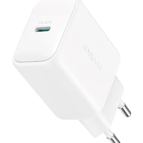 اشترِ شاحن Joyroom JR-TCF20 20W الأصلي مع كابل Type-C to Lightning بمصر. شحن سريع للأيفون، حماية ذكية للأجهزة، بأفضل سعر من KCS Store.