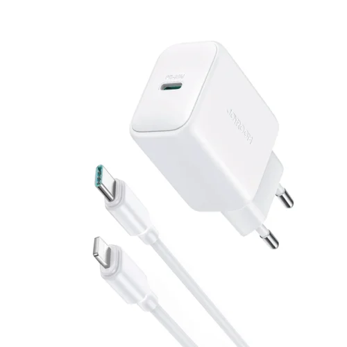 اشترِ شاحن Joyroom JR-TCF20 20W الأصلي مع كابل Type-C to Lightning بمصر. شحن سريع للأيفون، حماية ذكية للأجهزة، بأفضل سعر من KCS Store.