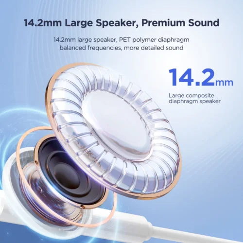 اشترِ سماعة جوي روم JOYROOM JR-EC05 Type-C سلكية بمصر. صوت HiFi نقي، مشغل 14.2mm، ميكروفون مكالمات دقيق، وكابل TPE 1.2m بأفضل سعر من KCS Store.