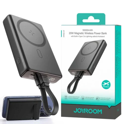 اشتري باور بنك Joyroom JR-PBM01 سعة 10000mAh بقدرة 20W وشحن لاسلكي مغناطيسي وستاند مدمج بأفضل سعر في مصر. تسوق الآن من متجرنا مع توصيل سريع!