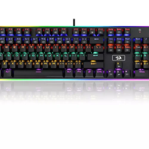 اشتري كيبورد Redragon K577R KALI الميكانيكال بسويتش أحمر صامت ودعم اللغة العربية بأفضل سعر في مصر. هيكل ألومنيوم وإضاءة Rainbow للجيمينج والعمل.