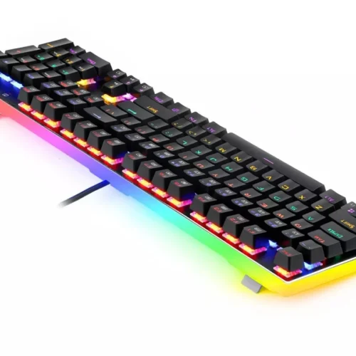 اشتري كيبورد Redragon K577R KALI الميكانيكال بسويتش أحمر صامت ودعم اللغة العربية بأفضل سعر في مصر. هيكل ألومنيوم وإضاءة Rainbow للجيمينج والعمل.