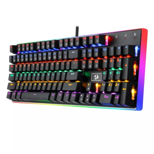اشتري كيبورد Redragon K577R KALI الميكانيكال بسويتش أحمر صامت ودعم اللغة العربية بأفضل سعر في مصر. هيكل ألومنيوم وإضاءة Rainbow للجيمينج والعمل.