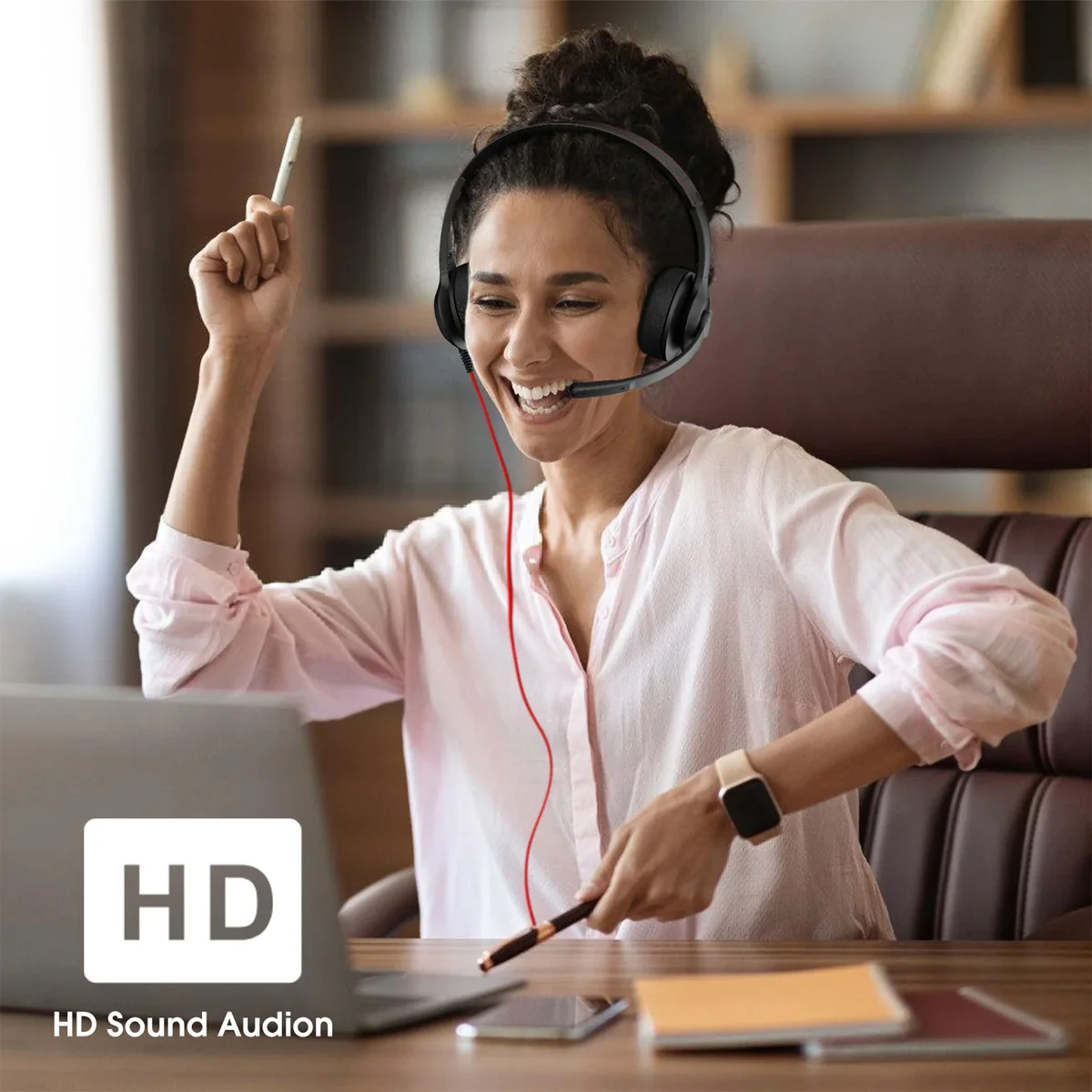 ONIKUMA X37 Wired Professional Noise Cancelling Headphone Type-C to USB HD Audio For Office سماعة هيدفون إحترافي بمايك يدعم تقنية عزل الضوضاء لإستعمال المكاتب و الدراسة 5 اشتري سماعة Onikuma X37 الاحترافية للمكاتب والدراسة بـ USB/Type-C ومايك عازل للضوضاء. أفضل سماعة للمكالمات والاجتماعات بأفضل سعر في مصر.