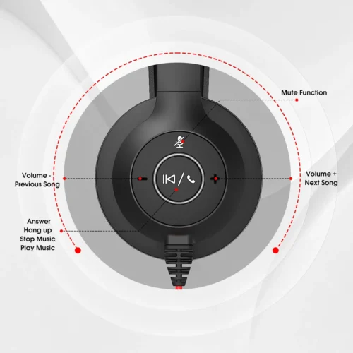 اشتري سماعة Onikuma X37 الاحترافية للمكاتب والدراسة بـ USB/Type-C ومايك عازل للضوضاء. أفضل سماعة للمكالمات والاجتماعات بأفضل سعر في مصر.