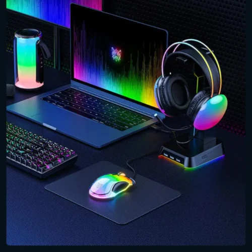اشتري ماوس Onikuma CW925 الجيمنج الشفاف بسنسور 12800DPI وإضاءة RGB. ماوس برمجة احترافي بـ 1000Hz Polling Rate بأفضل سعر في مصر مع توصيل سريع.