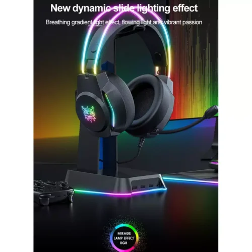 اشتري هيدفون Onikuma X26 الجيمنج بمحركات 50mm ومايك عازل للضوضاء وإضاءة RGB. السماعة المثالية للـ PC والكونسول بأفضل سعر في مصر مع توصيل سريع.