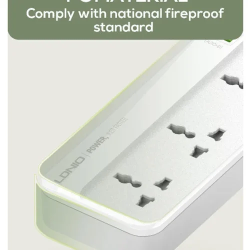 اشتري مشترك كهرباء LDNIO SC5614C بقدرة 2500W و5 منافذ AC و6 منافذ شحن USB/Type-C بكابل 2 متر وخامات مقاومة للحريق. أفضل سعر في مصر مع توصيل سريع.
