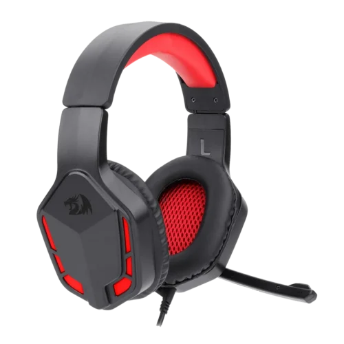 اشتري سماعة Redragon H220 THEMIS الجيمنج بمحركات 50mm وصوت ستيريو نقي. سماعة خفيفة ومريحة مع مايك مدمج وإضاءة Red LED بأفضل سعر في مصر.