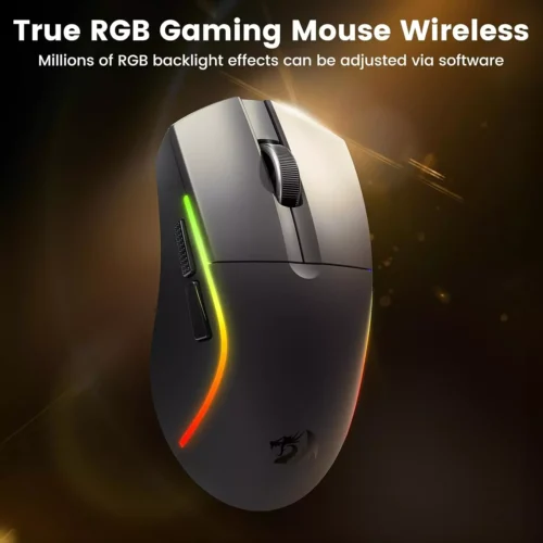 اشتري ماوس Redragon M816-STD DEICIDE الثلاثي التوصيل بأفضل سعر في مصر. وزن خفيف 61g وسنسور PAW3311 حتى 24,000DPI وشحن يدوم حتى 200 ساعة.