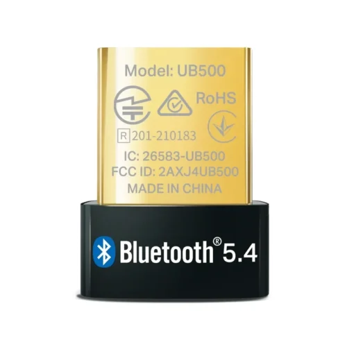 اشترِ دونجل TP-Link UB500 بمصر. تقنية Bluetooth 5.4، توصيل 7 أجهزة، وتصميم Nano مدمج لـ Windows بأفضل سعر من KCS Store.
